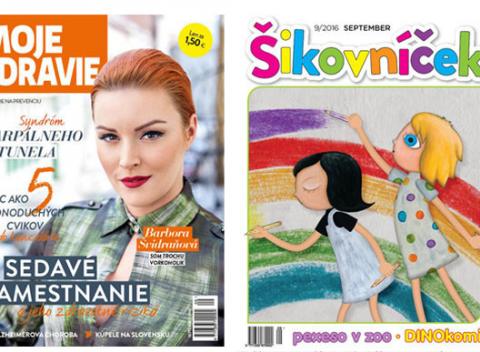 Ročné predplatné časopisov Moje Zdravie alebo Šikovníček. Spestrite sebe alebo svojim deťom voľné chvíle zaujímavím čítaním.