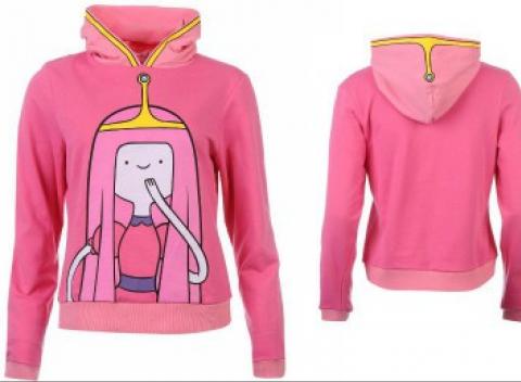 Nie je nič pohodlnejšie, ako nová mikina! Dievčenská ružová mikina s kapucňou a motívom malej princeznej je top.