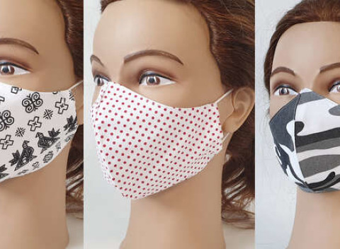 Kvalitné tvarované rúška pre malých i veľkých, ktoré príjemne sedia na tvári.