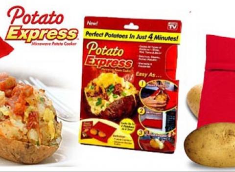 Čarovný sáčok Potato Express uvarí zemiaky v mikrovlnke za 4 minúty! Neváhajte a zadovážte si tohto šikovného pomocníka so skvelou 45% zľavou len za 4,99 €!