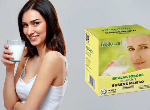 Sušené bezlaktózové mlieko s obsahom enzýmu laktáza vhodné pre osoby s problémovým trávením laktózy. Nevzdávajte sa svojho mliečneho sna! 
