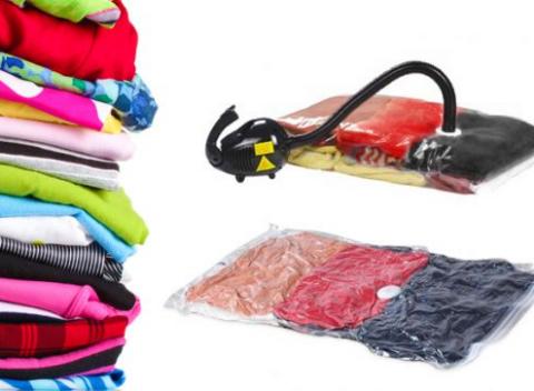 Určite poznáte ten pocit, keď vaša skriňa doslova praská vo švíkoch. Riešením sú vákuové vrecia, do ktorých uložíte nepotrebné prádlo.