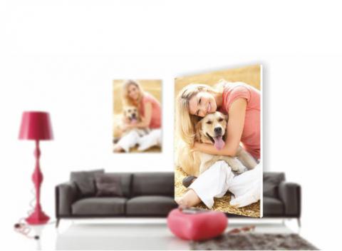 Spomínajte na krásne chvíle vo veľkom – vďaka kvalitnej veľkoformátovej digitálnej tlači na plátne alebo odľahčenej PVC doske. 