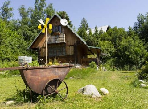 Chata Retro pre 6 osôb obklopená národným parkom nad obcou Stará Lesná.