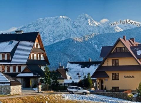 Pobyt v božskej prírode s úchvatnou panorámou poľských Tatier. Zimná dovolenka v Komplekse Michałówka pri meste Zakopané, polpenzia/raňajky.