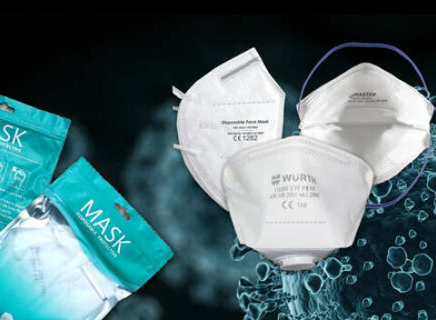 Respirátor FFP1 alebo FFP2 na ochranu vašich dýchacích ciest.