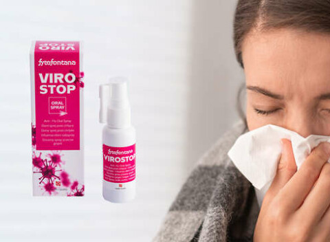 Virostop – ústny sprej, prírodná bariéra proti vírusom a baktériám.