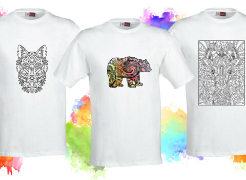 Tričká Omaľovánky - originálne dámske a pánske tričká, ktoré si vyfarbíte podľa vlastnej fantázie!