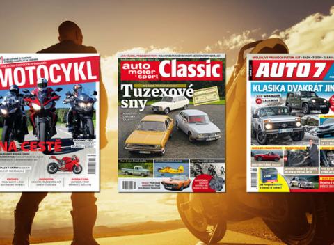 Ročné predplatné časopisu MOTOCYKL, AUTO 7 alebo auto motor a sport CLASSIC. Najlepšie informácie pre milovníkov jazdy.