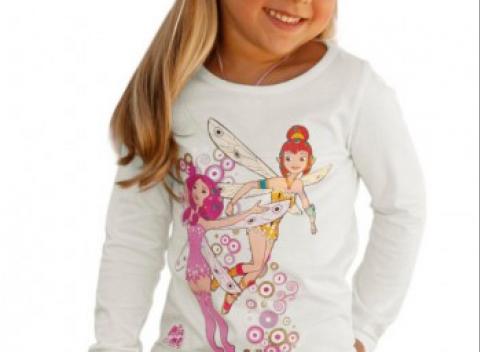 Dievčenské tričko s dlhým rukávom a potlačou obrázkami Mia and Me. Štýlové oblečenie pre vaše ratolesti, vhodné nielen do školy. 