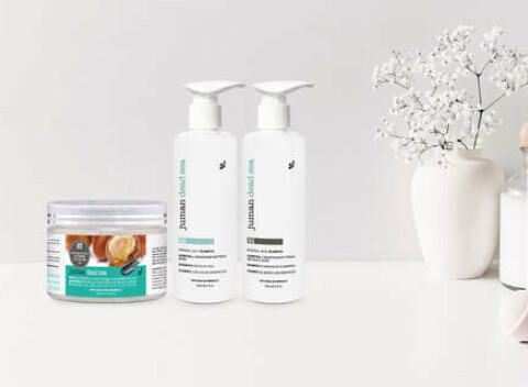 Starostlivosť o vlasy s kozmetikou z Mŕtveho mora priamo z Jordánska.