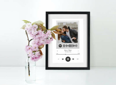 Spotify Love Frame - originálny darček nielen pre zamilovaných.