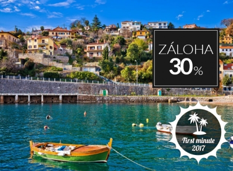 Luxusná dovolenka v secesnej vile na Opatijskej riviére! Pobyt s raňajkami a wellness v hoteli Villa Eugenia 50m od pláže v mestečku Lovran.