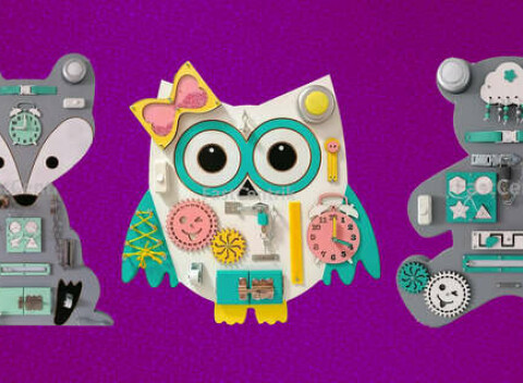 Activity board - hracie dosky na rozvoj detskej logiky a motoriky.