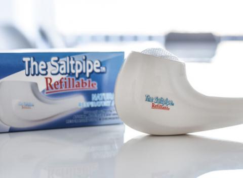 Soľná fajka pre každého alergika. Inhalačná pomôcka určené pre ľudí trpiacich astmou, dýchacími alergiami, častými infektmi dýchacích ciest.