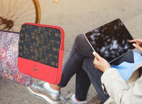 Značkový obal na tablet s nápisom United colours of Benetton či Sisley,ktorý ochráni váš tablet pred pádom a poškrabaním.