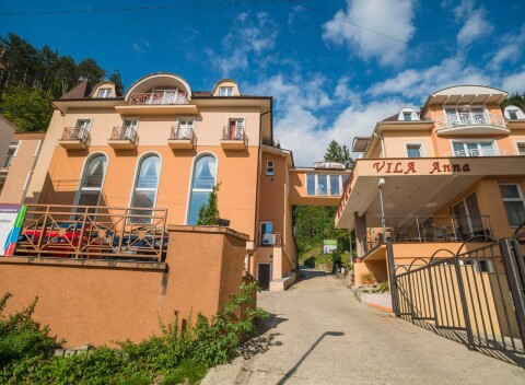 Liečebný pobyt: Trenčianske Teplice vo Vile Anna **** s polpenziou, wellness s bazénom a saunami + 11 procedúr.