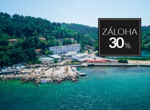 Pobyt s polpenziou v hoteli Barbara Piran Beach Hotel & SPA so súkromnou plážou.