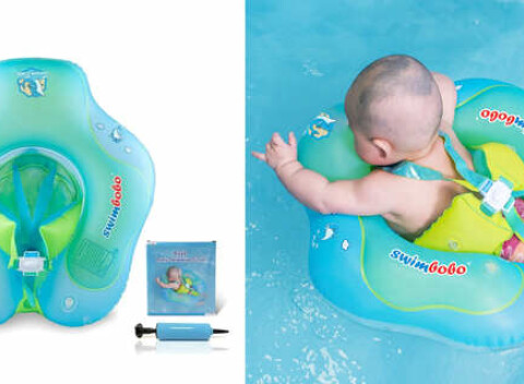 Plávacie koleso pre bábätká a deti od 6 mesiacov. Jedinečný dizajn z odolného nepriepustného materiálu.