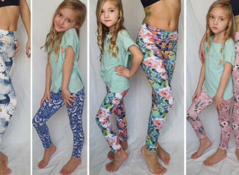 Set legín slovenskej výroby pre mamu a dcéru plus #scrunchies gumičky ako darček.