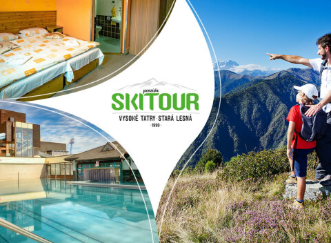 Vysoké Tatry: Letná dovolenka v Penzióne Skitour aj so vstupom do Aquacity Poprad.