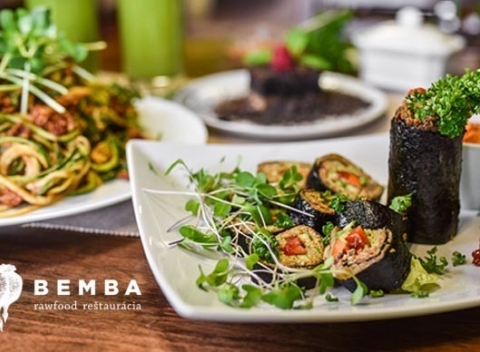 Degustačné menu v prvej raw food reštaurácii Bemba. Len živá rastlinná strava.