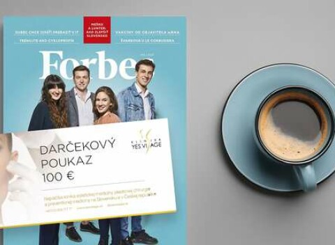 Ročné predplatné Forbes + 100 € kupón do prestížnej estetickej kliniky YES VISAGE.