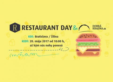 Restaurant Day - dobre sa najete a podporíte neziskové organizácie v mestách Bratislava a Žilina.