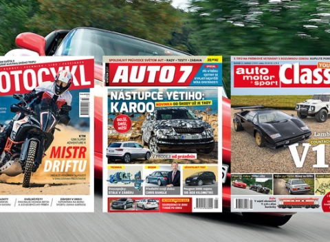 Ročné predplatné časopisu MOTOCYKL, AUTO 7 alebo auto motor a sport CLASSIC. Najlepšie informácie pre milovníkov jazdy.