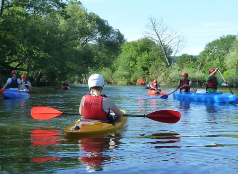 Splav pre dve osoby na piatej najdlhšej rieke na Slovensku - na Hornáde.