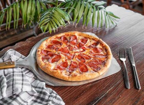 Pizza podľa vlastného výberu z jedálneho lístka v Oáze pri Draždiaku.