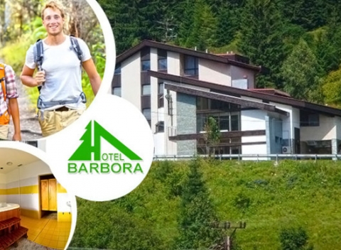 Raj pre turistov s ubytovaním a polpenziou pre dvoch v hoteli Barbora v Nízkych Tatrách.