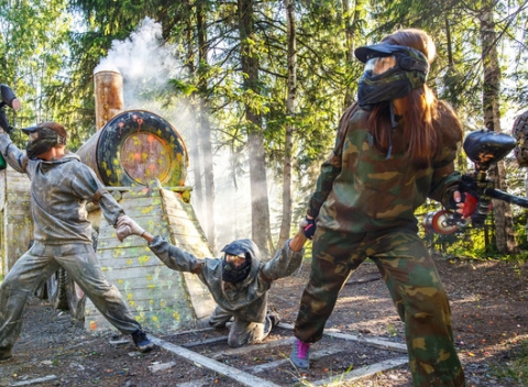 Vstup na paintball na neobmedzený čas na najväčšom ihrisku na Slovensku s rozlohou 70 000 m2.