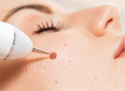 Vypaľovanie bradavičiek a výrastkov z dekoltu, krku, tváre a podpazušia.