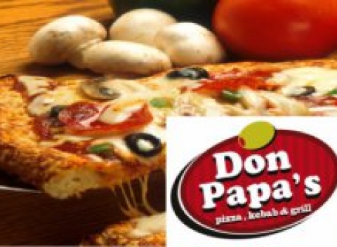 Tri trojuholníky pizze v Don Papas za skvelú cenu. Doprajte si originálnu pauzu.