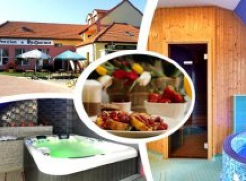 Romantický pobyt v penzióne Zlobice pri Kroměříži s polpenziou, degustáciou vín a wellnessom.
