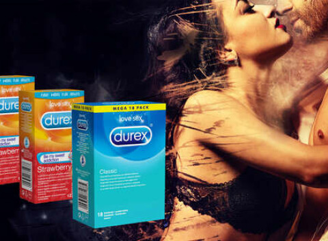 Kondómy DUREX a PASANTE (42 - 60 ks) + darček ku každému balíčku ZDARMA.