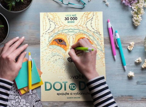 Antistresové omaľovánky a obľúbené spojovačky DOT to DOT od Grada. Na výber z 10 rôznych titulov.