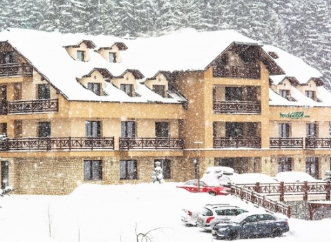 Zima na Kubínskej holi v HOTELI GREEN*** na okraji oravského lesa s krásnym výhľadom na okolie.