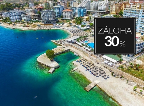Spojte relax na brehu mora s obdivovaním krás tajomného Albánska v Hoteli Saranda Palace****.