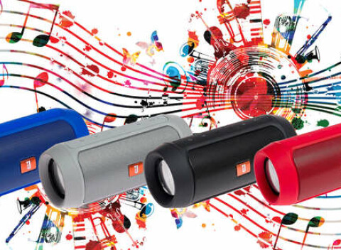 Bezdrôtový reproduktor Charge 2 a SoundBar Leerfei E91 - Moderný dizajn s kvalitným zvukom.