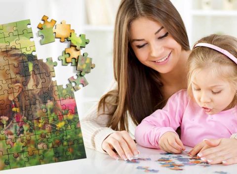 Kreativite sa medze nekladú! Drevené puzzle s vlastnou potlačou - na výber 3 veľkosti.