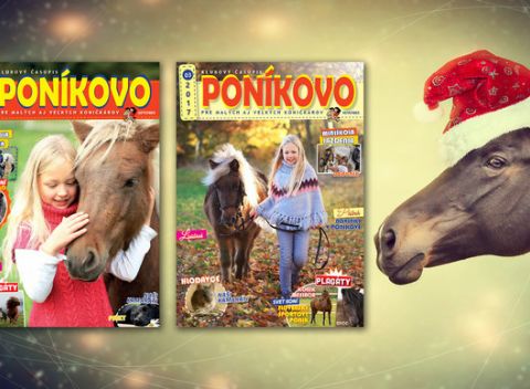 Ročné predplatné časopisu Poníkovo pre malých milovníkov koníkov + ruksačik pod stromček.