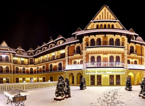 Pobyt vo výnimočnej atmosfére Grand Hotela Stamary**** v Zakopanom s neobmedzeným wellness.