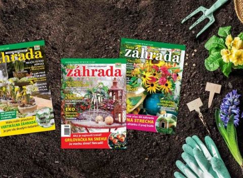 Rozkvitnuté ročné predplatné časopisu Naša záhrada pre skúsených záhradkárov ako aj začiatočníkov.