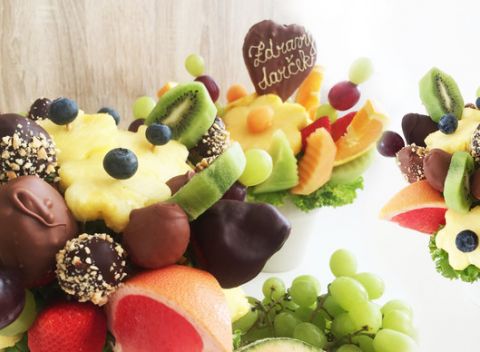 Zdravé ovocné kytice alebo ovocná bonboniéra...a nielen zdravé, ale aj krásne a chutné!