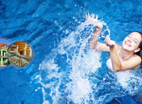 Penzión Mliečna Víla so vstupom do aquaparku v Turčianskych Tepliciach.