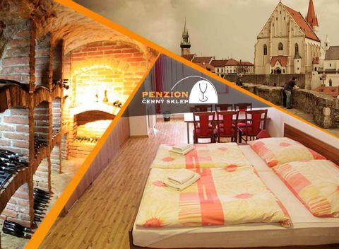 Penzión Černý sklep na Morave: kvalitný oddych s ochutnávkou znojemského vína a raňajkami.