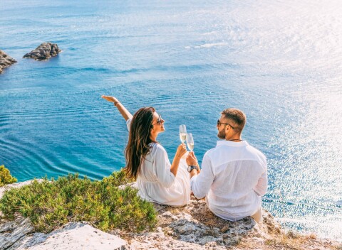 Chorvátsky ostrov Pag: Novalja 900 m od mora v Roulette Apartments v apartmáne pre 4 osoby s kuchynkou