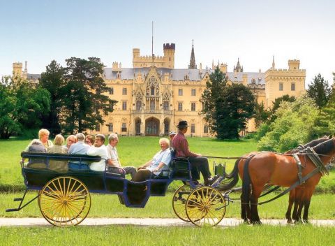 Južná Morava s polpenziou a jazdou v kočiari v Penzióne Hippoclub Lednice.